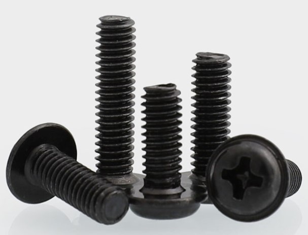 發(fā)黑十字圓頭帶墊螺釘