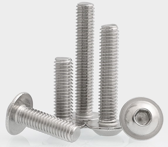 不銹鋼圓頭內(nèi)六角帶墊螺栓